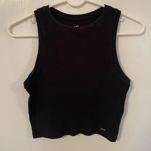 Black High Neck Tank Top